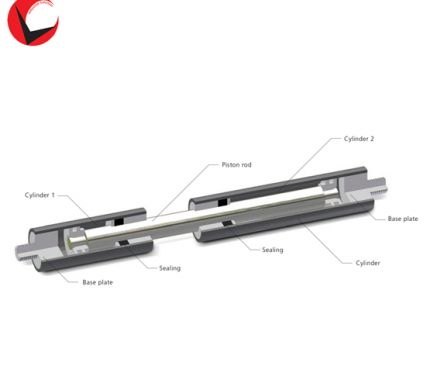 Double-stroke gas springs steel